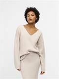 OBJREYNARD V-NECK PULLOVER NOOS silver gray