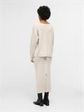 OBJREYNARD V-NECK PULLOVER NOOS silver gray