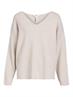 OBJREYNARD V-NECK PULLOVER NOOS silver gray