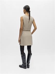 OBJRINI MW SHORT WRAP SKIRT DIV desert taupe