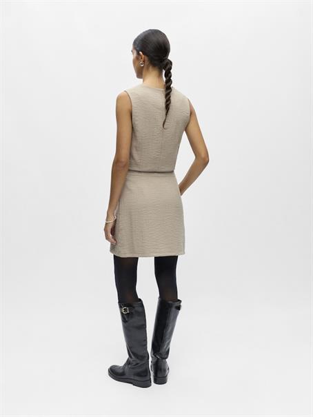 OBJRINI MW SHORT WRAP SKIRT DIV desert taupe