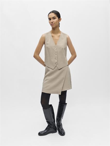 OBJRINI RE WAISTCOAT NOOS desert taupe