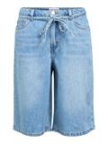 OBJROSIE MW LO DENIM LONG SHORTS NOOS light blue denim