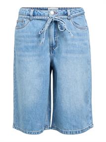 OBJROSIE MW LO DENIM LONG SHORTS NOOS light blue denim