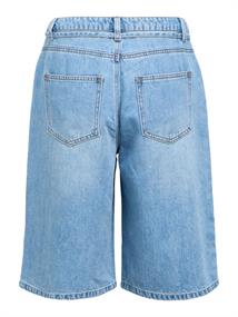 OBJROSIE MW LO DENIM LONG SHORTS NOOS light blue denim