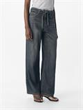 OBJROSIE MW WIDE JEANS NOOS medium grey denim