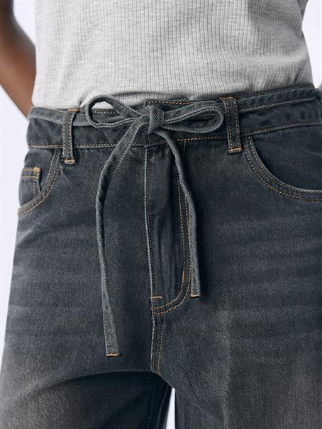 OBJROSIE MW WIDE JEANS NOOS medium grey denim