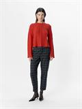 OBJSADIE L/S RE PULLOVER E AW FAIR 24 flame scarlet