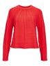 OBJSADIE L/S RE PULLOVER E AW FAIR 24 flame scarlet
