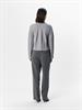 OBJSADIE L/S RE PULLOVER E AW FAIR 24 light grey melange