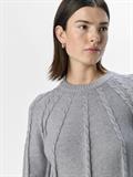 OBJSADIE L/S RE PULLOVER E AW FAIR 24 light grey melange