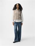 OBJSAGGIA RE KNIT VEST CARDIGAN NOOS humus
