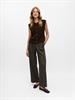 OBJSAGGIA RE KNIT VEST CARDIGAN NOOS seal brown