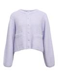 OBJSAGGIA RE L/S KNIT CARDIGAN NOOS baby lavender