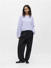 OBJSAGGIA RE L/S KNIT CARDIGAN NOOS baby lavender