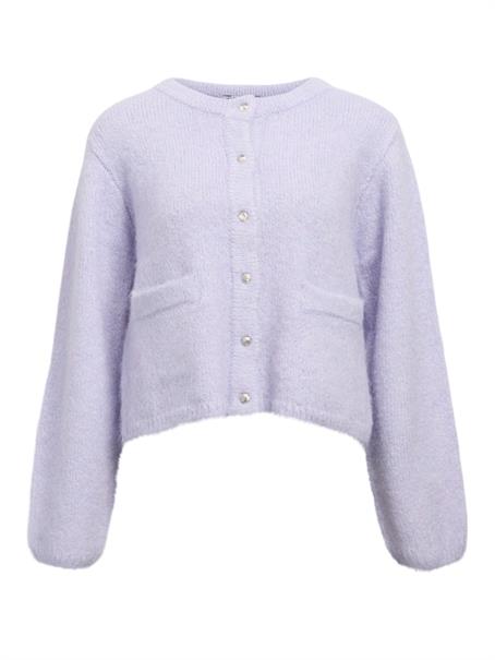 OBJSAGGIA RE L/S KNIT CARDIGAN NOOS baby lavender