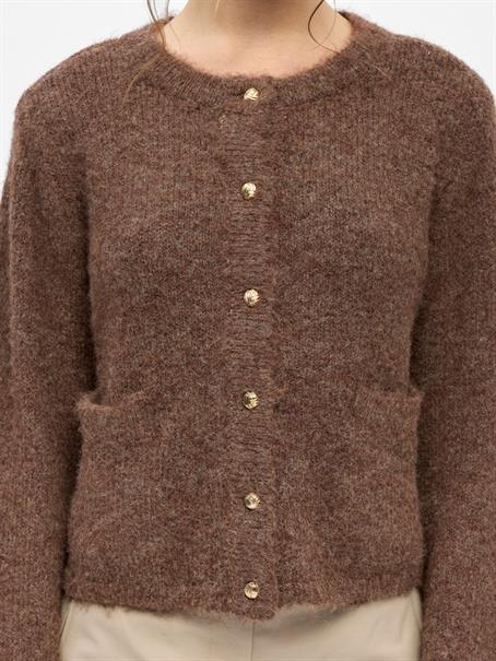 OBJSAGGIA RE L/S KNIT CARDIGAN NOOS carafe