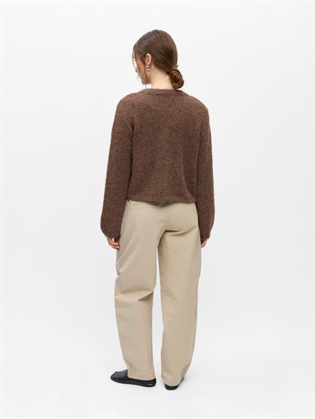 OBJSAGGIA RE L/S KNIT CARDIGAN NOOS carafe