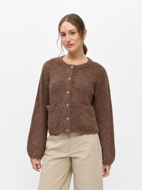 OBJSAGGIA RE L/S KNIT CARDIGAN NOOS carafe