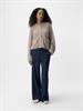 OBJSAGGIA RE L/S KNIT CARDIGAN NOOS humus