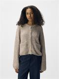 OBJSAGGIA RE L/S KNIT CARDIGAN NOOS humus