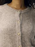 OBJSAGGIA RE L/S KNIT CARDIGAN NOOS humus