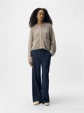 OBJSAGGIA RE L/S KNIT CARDIGAN NOOS humus