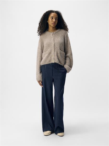 OBJSAGGIA RE L/S KNIT CARDIGAN NOOS humus