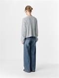 OBJSAGGIA RE L/S KNIT CARDIGAN NOOS medium grey melange