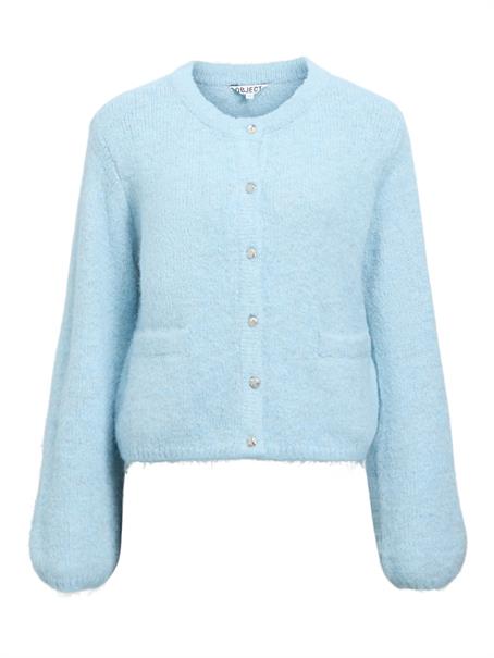 OBJSAGGIA RE L/S KNIT CARDIGAN NOOS winter sky