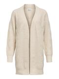 OBJSALLY L/S RE KNIT CARDIGAN NOOS humus
