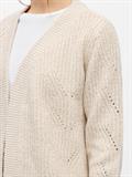 OBJSALLY L/S RE KNIT CARDIGAN NOOS humus