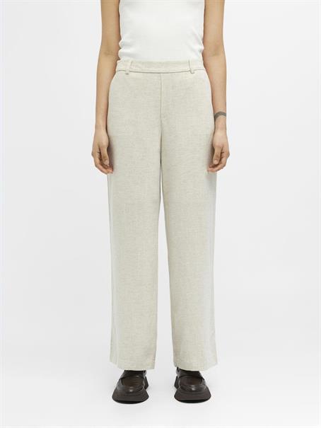 OBJSANNE ALINE WIDE PANT NOOS sandshell