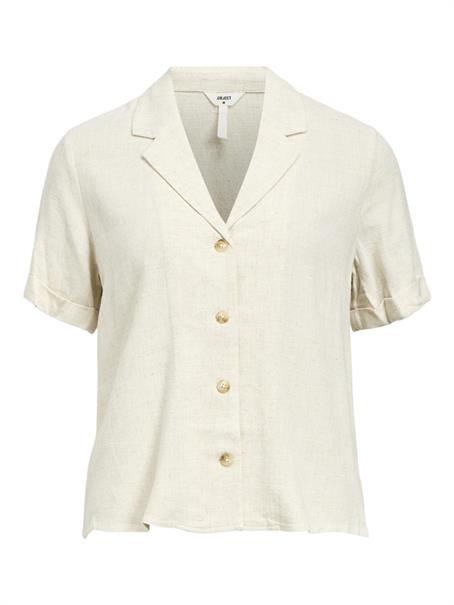 OBJSANNE S/S RE SHIRT NOOS sandshell