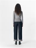 OBJSAVA CRYSTAL MW WIDE ANKLE JEANS 136 dark blue denim