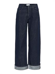 OBJSAVA CRYSTAL MW WIDE ANKLE JEANS 136 dark blue denim