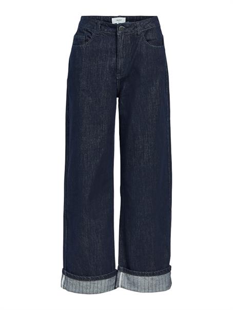 OBJSAVA CRYSTAL MW WIDE ANKLE JEANS 136 dark blue denim