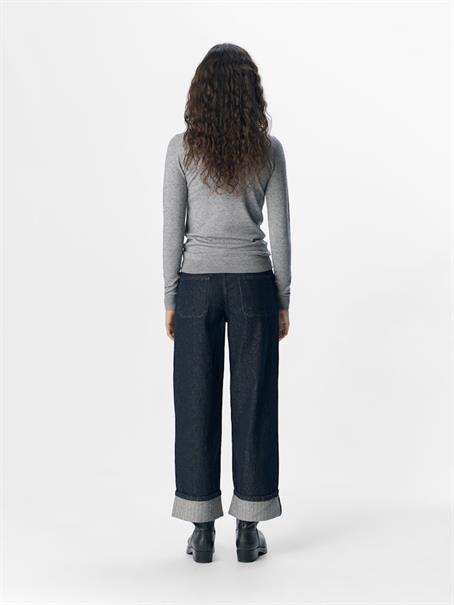 OBJSAVA CRYSTAL MW WIDE ANKLE JEANS 136 dark blue denim