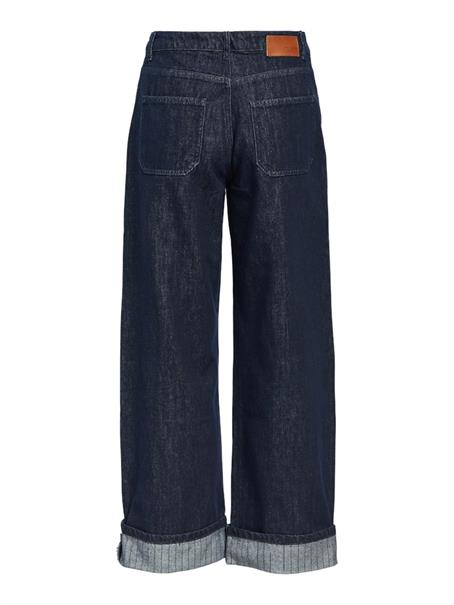 OBJSAVA CRYSTAL MW WIDE ANKLE JEANS 136 dark blue denim
