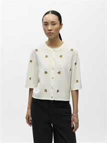 OBJTHESS 3/4 SLEEVE CARDIGAN NOOS cloud dancer