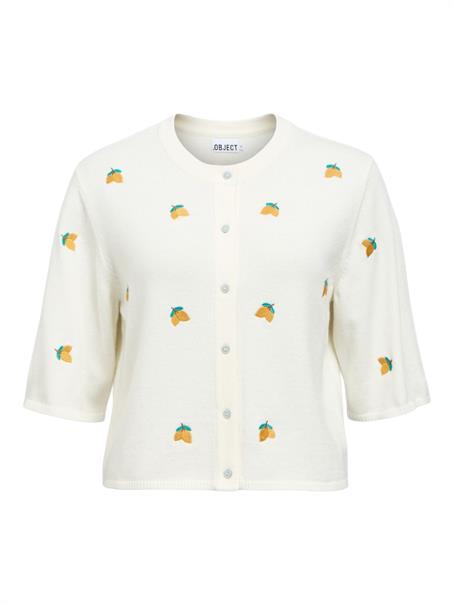 OBJTHESS 3/4 SLEEVE CARDIGAN NOOS cloud dancer