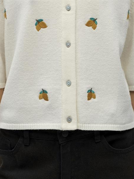 OBJTHESS 3/4 SLEEVE CARDIGAN NOOS cloud dancer