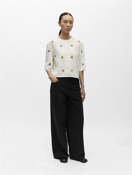 OBJTHESS 3/4 SLEEVE CARDIGAN NOOS cloud dancer