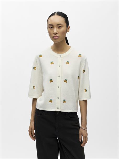 OBJTHESS 3/4 SLEEVE CARDIGAN NOOS cloud dancer