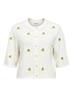 OBJTHESS 3/4 SLEEVE CARDIGAN NOOS cloud dancer