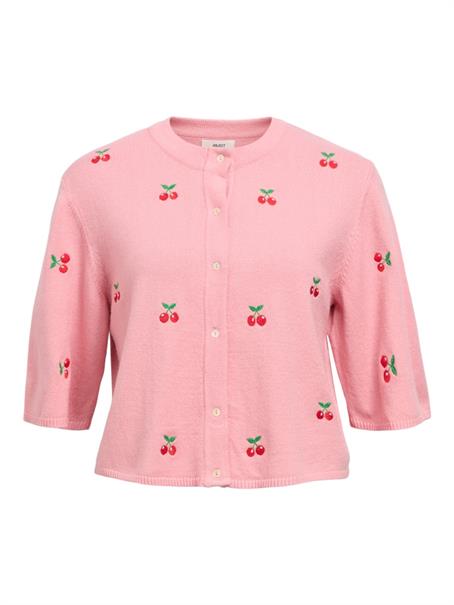 OBJTHESS 3/4 SLEEVE CARDIGAN NOOS rose elegance