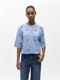 OBJTHESS 3/4 SLEEVE CARDIGAN NOOS serenity