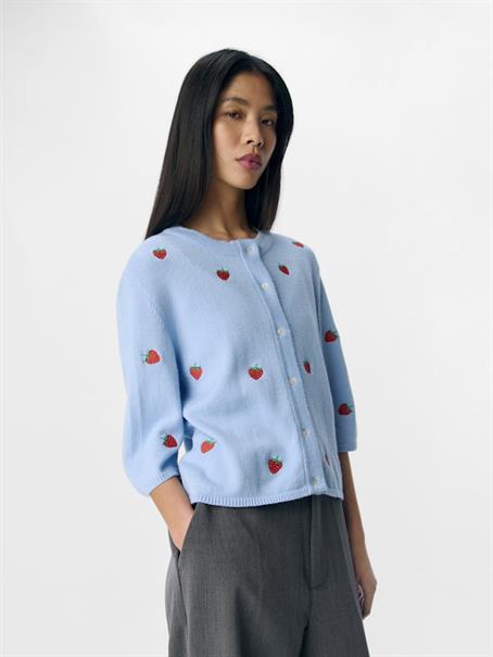OBJTHESS 3/4 SLEEVE CARDIGAN NOOS serenity