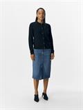 OBJTHESS L/S SHORT CARDIGAN NOOS black