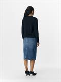 OBJTHESS L/S SHORT CARDIGAN NOOS black